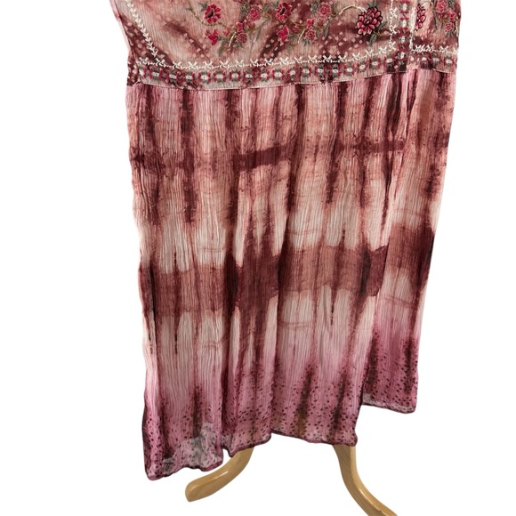 NWT Sundance Gemi Embroidered Tie Dye Print Boho Dress Size XL NEW - Picture 7 of 13